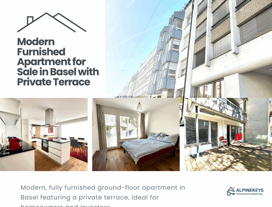 Fully Furnished Apartment for Sale in Basel with Private Terrace – Ideal Investment Opportunity
