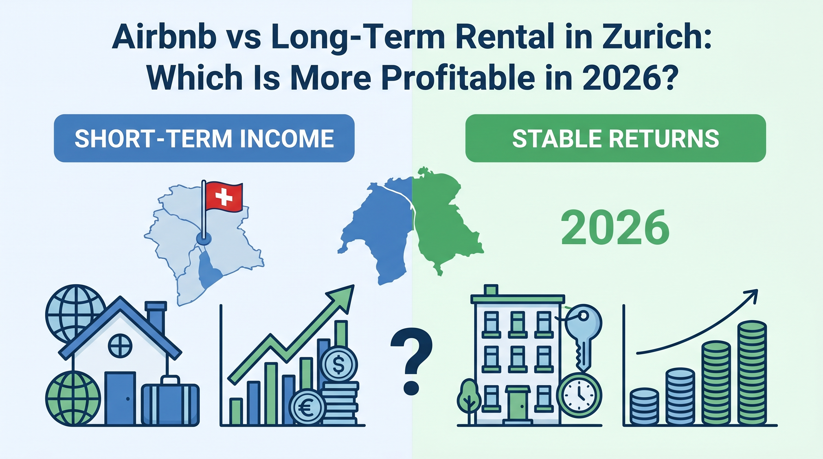 Airbnb vs Long-Term Rental in Zurich: Which Is More Profitable in 2026?