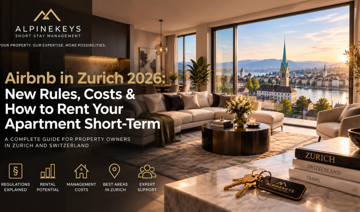 Airbnb in Zurich 2026: New Rules, Costs & How to Rent Your Apartment Short-Term